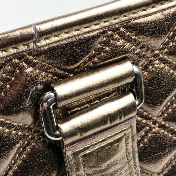 AUTHENTIC UNUSED MARC JACOBS Quilted Tote (old model) Msize Tote Bag Bronze - Picture 7 of 8